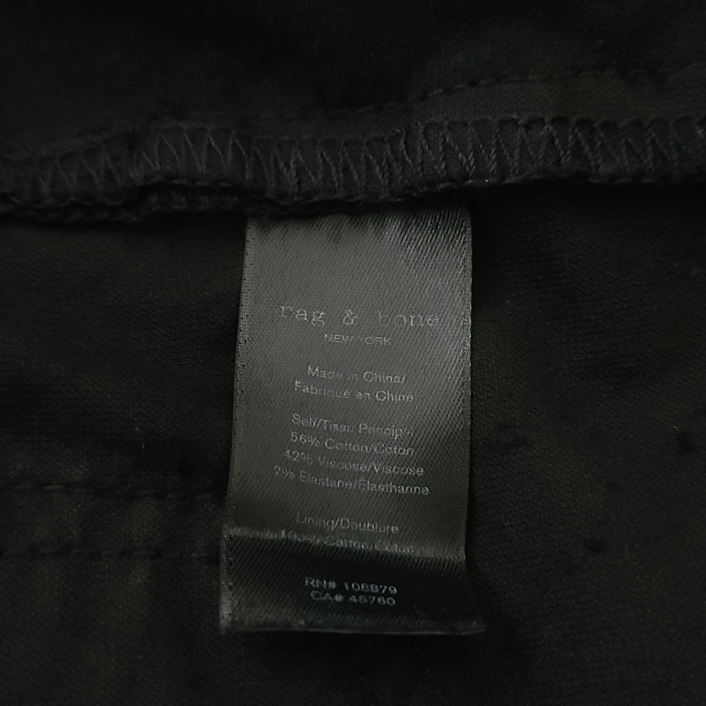 Rag & Bone Simone Pant In Italian Zebra Print Bla… - image 8